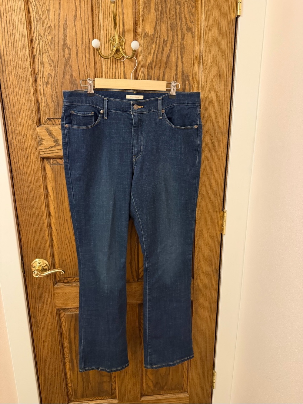 Levi Classic Bootcut Womens Dark Blue Denim Jeans Size 14 32x32